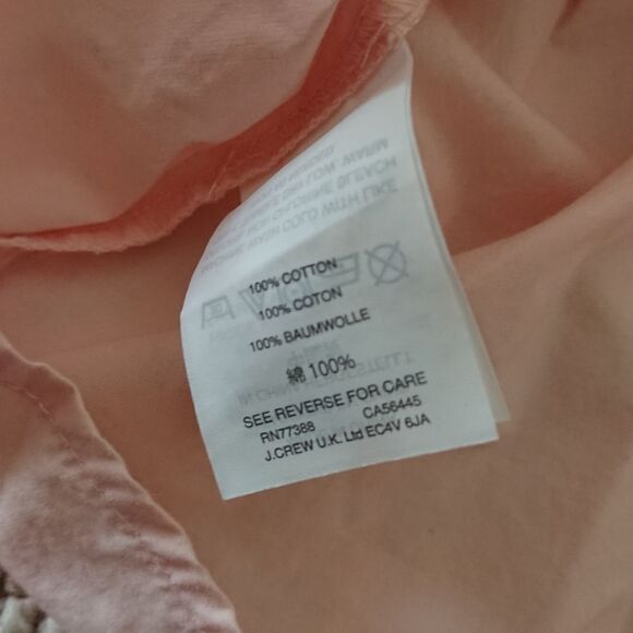 J.Crew cotton sleeveless wrap top in subtle pink size 2 - Picture 6 of 9